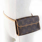 LOUIS VUITTON Waist bag M51855 Monogram canvas Brown Pochette Florentine XS