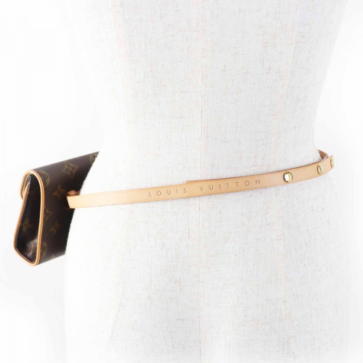 LOUIS VUITTON Waist bag M51855 Monogram canvas Brown Pochette Florentine XS