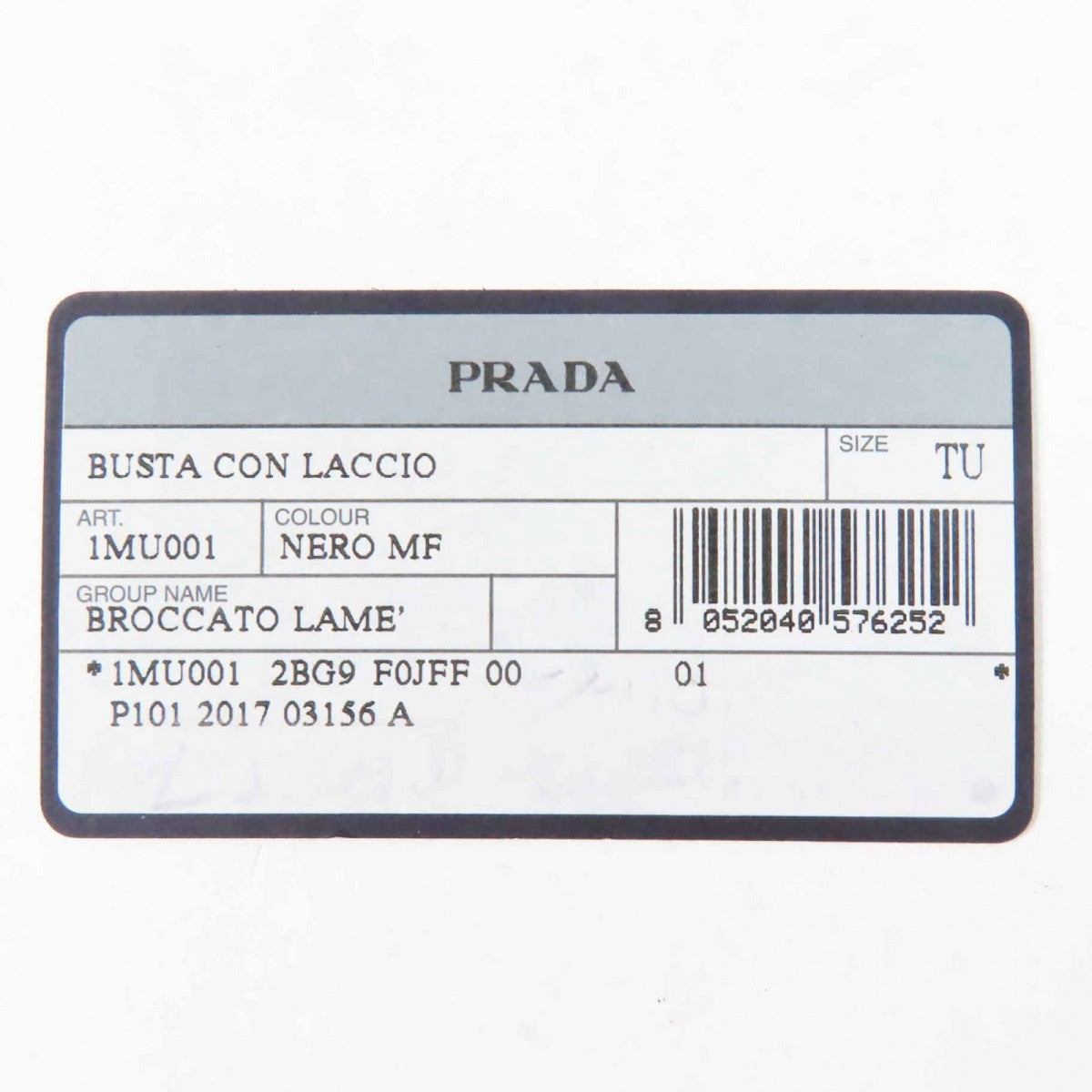 PRADA Pouch 1MU001 Main: Wool, Main: Silk, Main: Polyester, Main: Metal black Women Used Authentic
