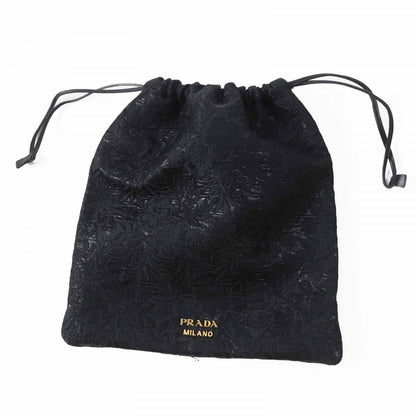PRADA Pouch 1MU001 Main: Wool, Main: Silk, Main: Polyester, Main: Metal black Women Used Authentic