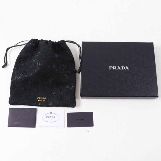 PRADA Pouch 1MU001 Main: Wool, Main: Silk, Main: Polyester, Main: Metal black Women Used Authentic