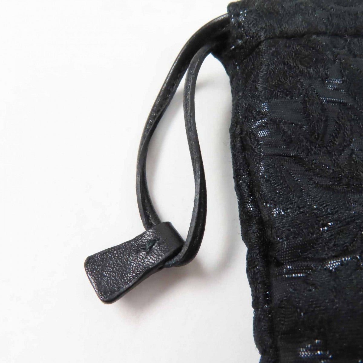 PRADA Pouch 1MU001 Main: Wool, Main: Silk, Main: Polyester, Main: Metal black Women Used Authentic