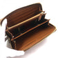 GUCCI Long Wallet Purse 819122 Main: Canvas, Part: Leather Beige brown GG Emblem Zip Around Wallet mens Used Authentic