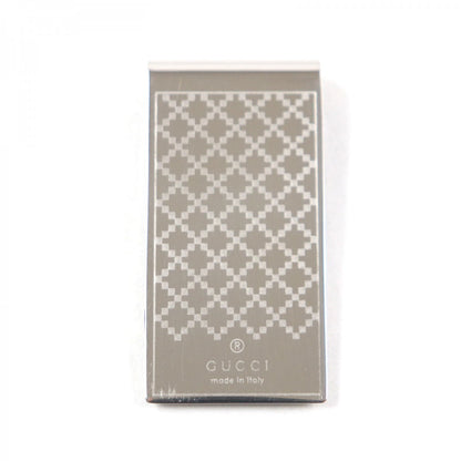 GUCCI Money clip 295837 Stainless Steel Silver Diamante mens Used Authentic