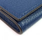 GUCCI Coin case 771160 Main: Leather Navy mens Used Authentic