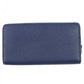 GUCCI Long Wallet Purse 771154 Main: Leather Navy logo zip around wallet mens Used Authentic