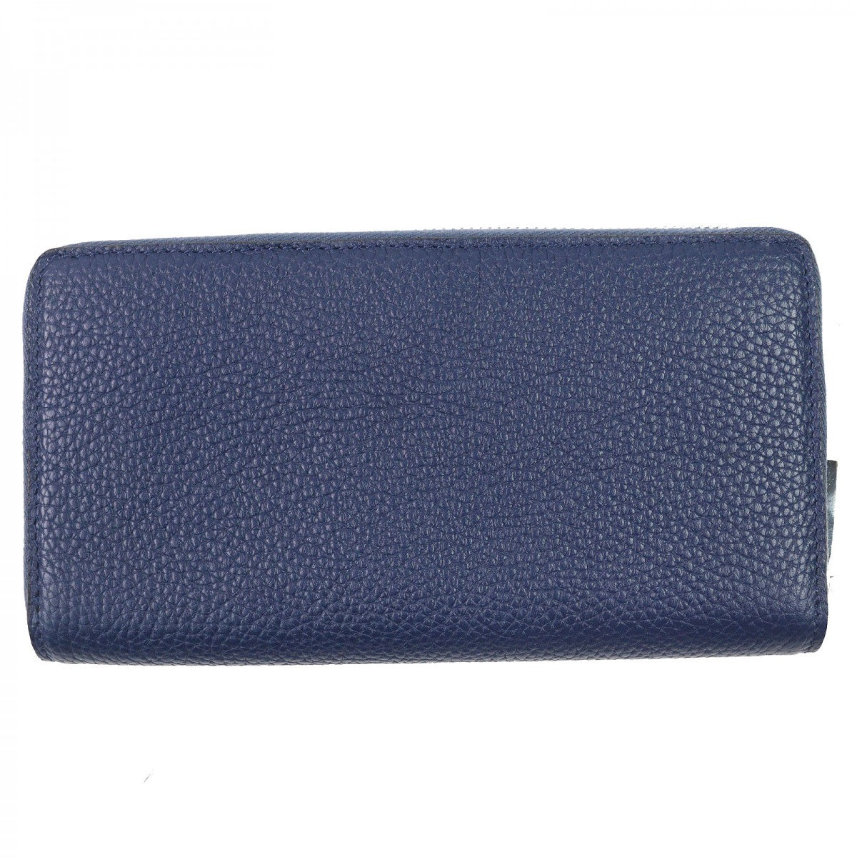 GUCCI Long Wallet Purse 771154 Main: Leather Navy logo zip around wallet mens Used Authentic