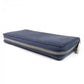 GUCCI Long Wallet Purse 771154 Main: Leather Navy logo zip around wallet mens Used Authentic
