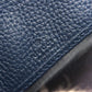 GUCCI Long Wallet Purse 771154 Main: Leather Navy logo zip around wallet mens Used Authentic