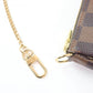 LOUIS VUITTON Pochette N58009 Main: Damier Ebene Brown Mini Pochette Accessoires Women Used Authentic