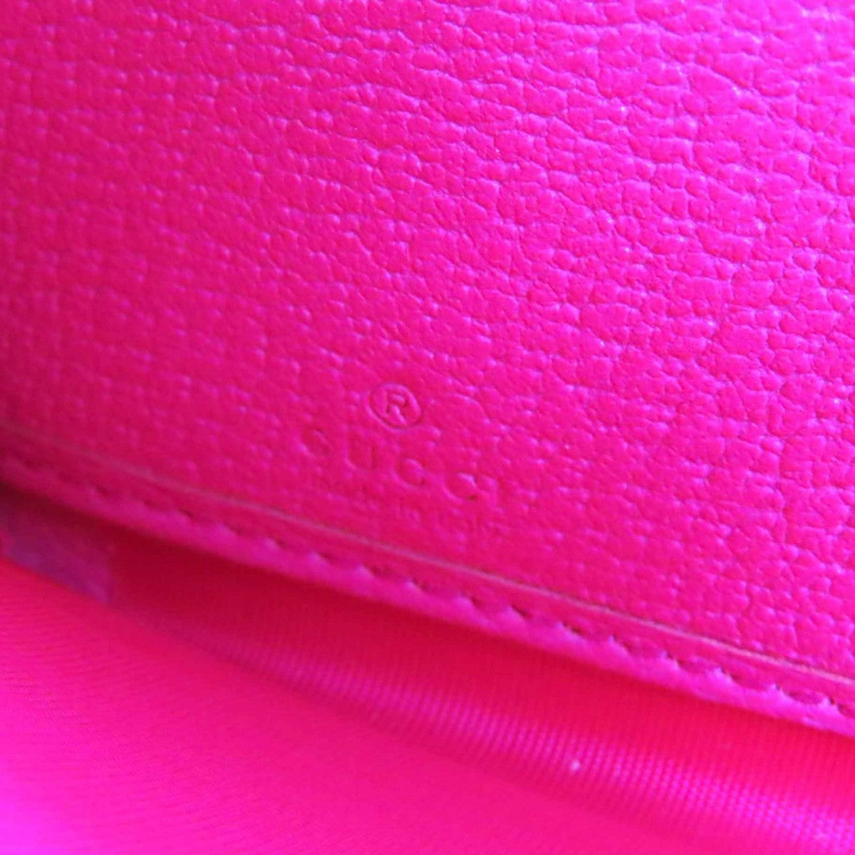 GUCCI Long Wallet Purse 835324 Main: GG Supreme Beige pink Women Used Authentic