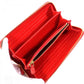 PRADA Long Wallet Purse 1ML506 Main: Cowhide Red type VITELLO MOVE Women Used Authentic
