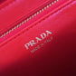 PRADA Long Wallet Purse 1ML506 Main: Cowhide Red type VITELLO MOVE Women Used Authentic