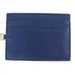 PRADA Long Wallet Purse 1MH132 Main: Saffiano leather BLUETTE Blue type SAFFIANO TRIANGOLO Women Used Authentic