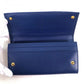 PRADA Long Wallet Purse 1MH132 Main: Saffiano leather BLUETTE Blue type SAFFIANO TRIANGOLO Women Used Authentic