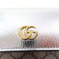 GUCCI Long Wallet Purse 456116 Main: GG Supreme canvas Silver brown Women Used Authentic
