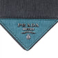 PRADA Bifold Wallet 2MO004 Safiano leather Black green