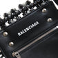 BALENCIAGA Shoulder Bag 671342 enamel Black gray white Bistro Basket Bag XS