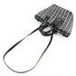 BALENCIAGA Shoulder Bag 671342 enamel Black gray white Bistro Basket Bag XS
