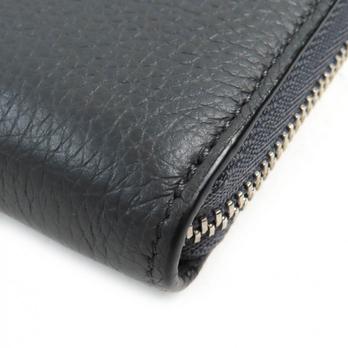 LOEWE Long Wallet Purse C660T12X02 Soft grain calf Anthracite Grey Zip Around Wallet