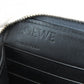 LOEWE Long Wallet Purse C660T12X02 Soft grain calf Anthracite Grey Zip Around Wallet