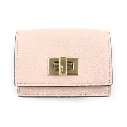 FENDI Tri-fold wallet 8M0426 leather pink Celeria Peekaboo