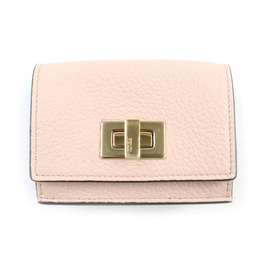FENDI Tri-fold wallet 8M0426 leather pink Celeria Peekaboo
