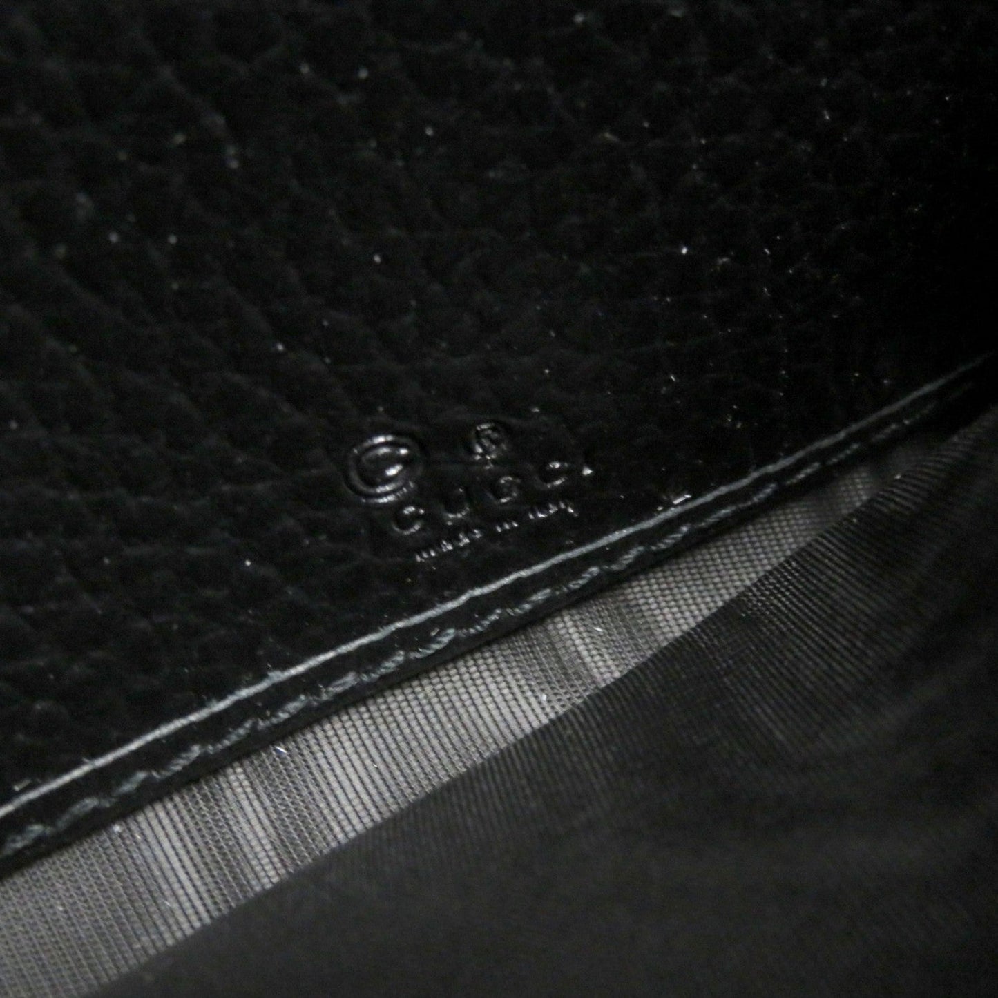 GUCCI Long Wallet Purse 615524 leather black