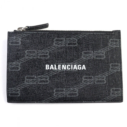 BALENCIAGA Coin case 640535 leather black CASH