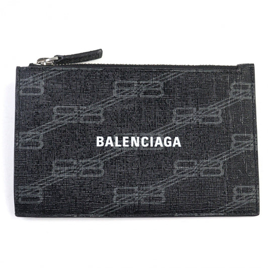 BALENCIAGA Coin case 640535 leather black CASH