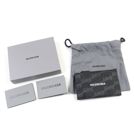 BALENCIAGA Coin case 640535 leather black CASH