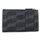 BALENCIAGA Coin case 640535 leather black CASH