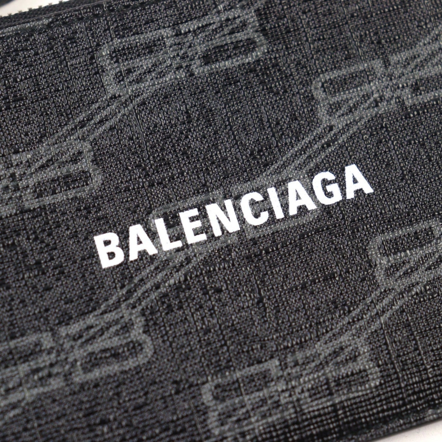 BALENCIAGA Coin case 640535 leather black CASH