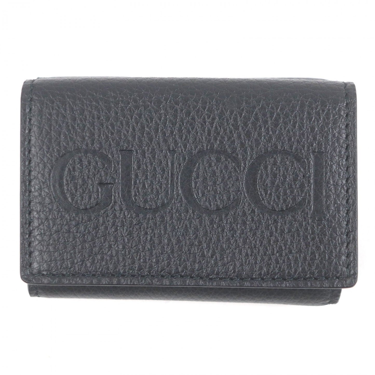 GUCCI Tri-fold wallet 736151 leather black