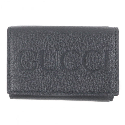 GUCCI Tri-fold wallet 736151 leather black