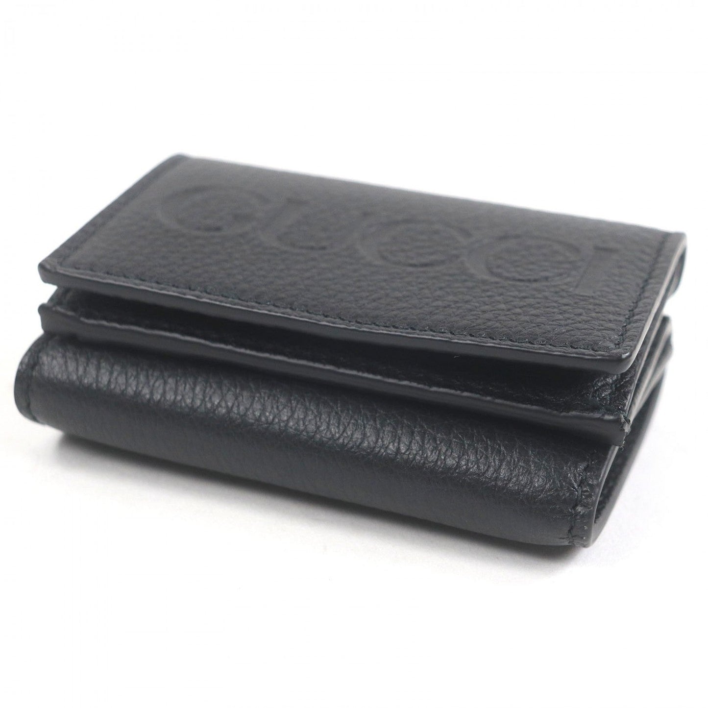 GUCCI Tri-fold wallet 736151 leather black