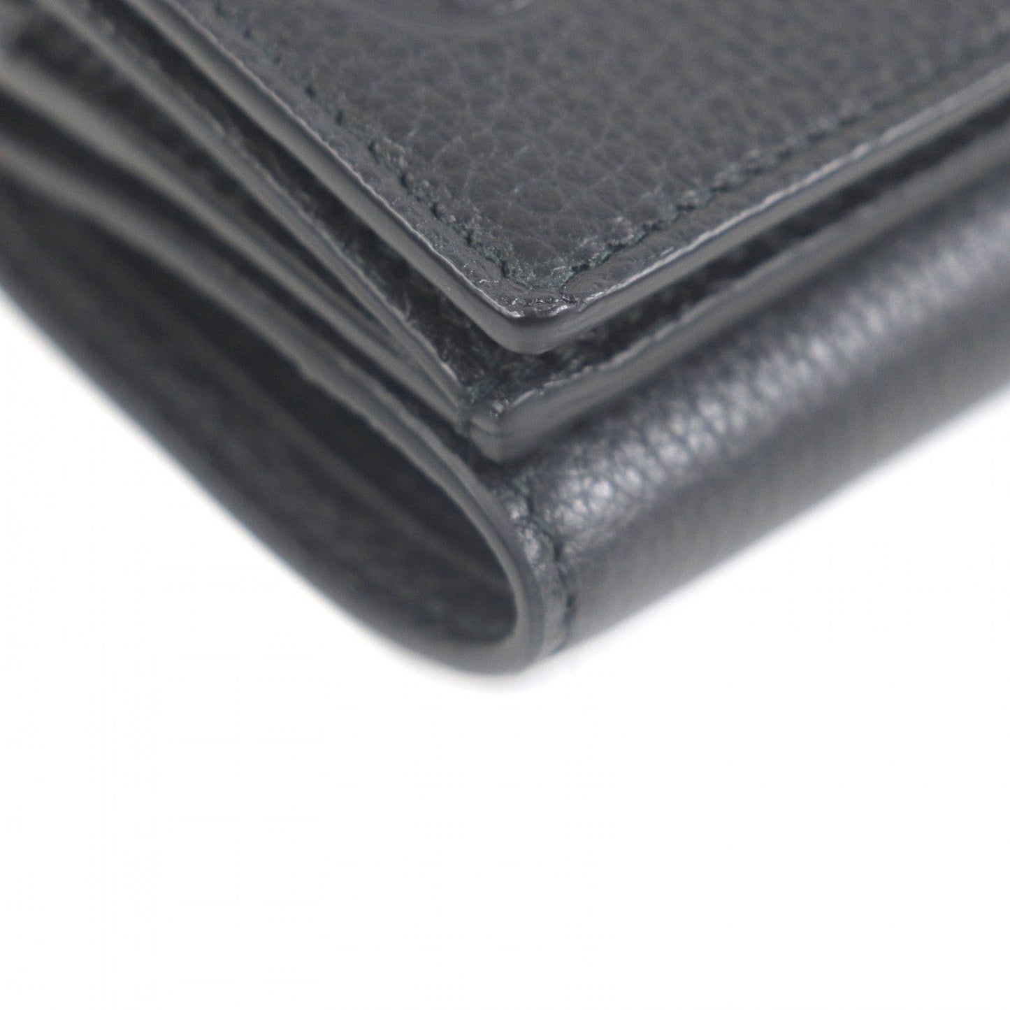GUCCI Tri-fold wallet 736151 leather black