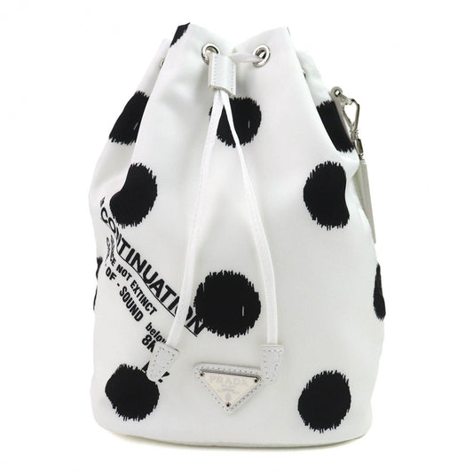 PRADA Pouch 1NA369 Recycled nylon White black