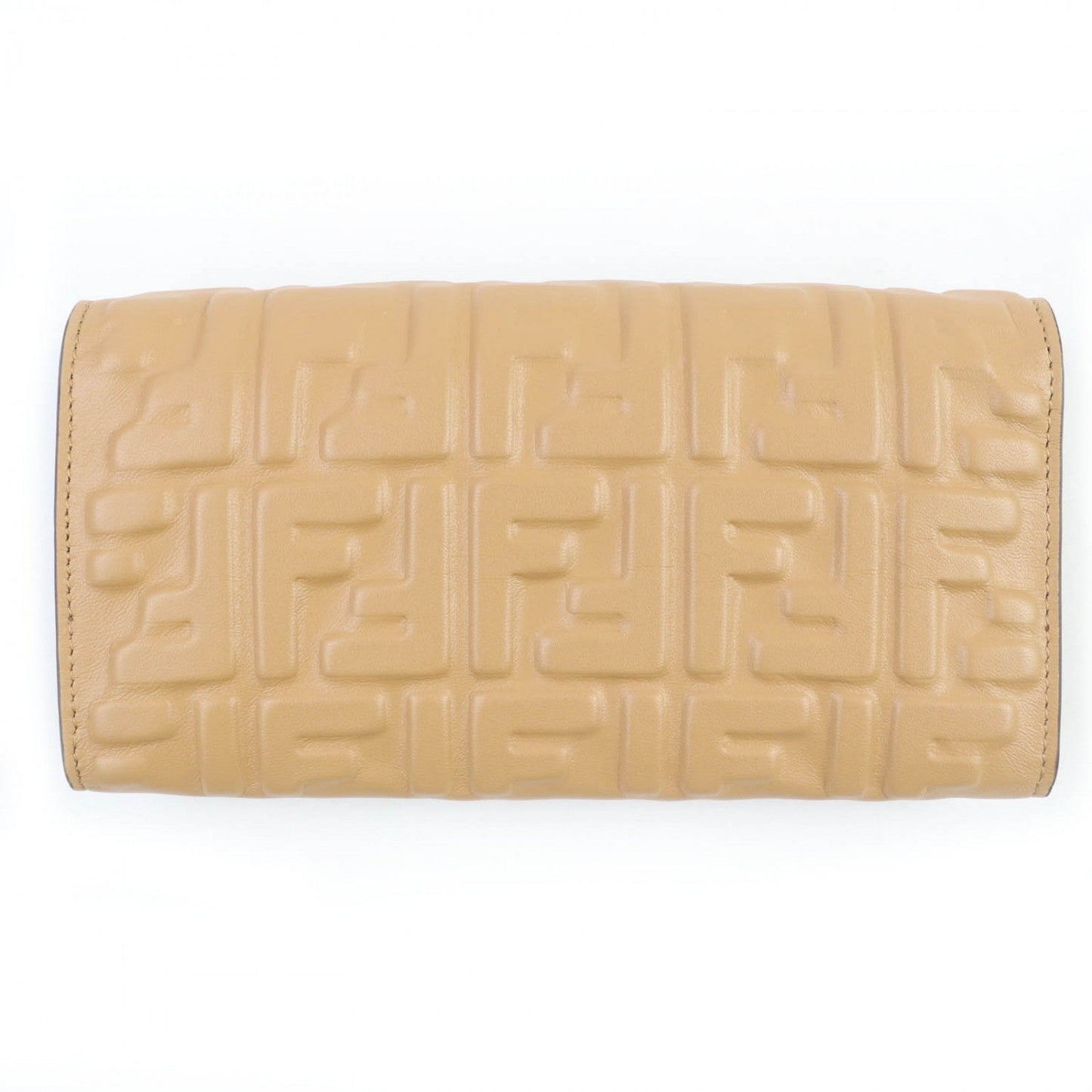 FENDI Long Wallet Purse 8M0251 Nappa leather Brown type