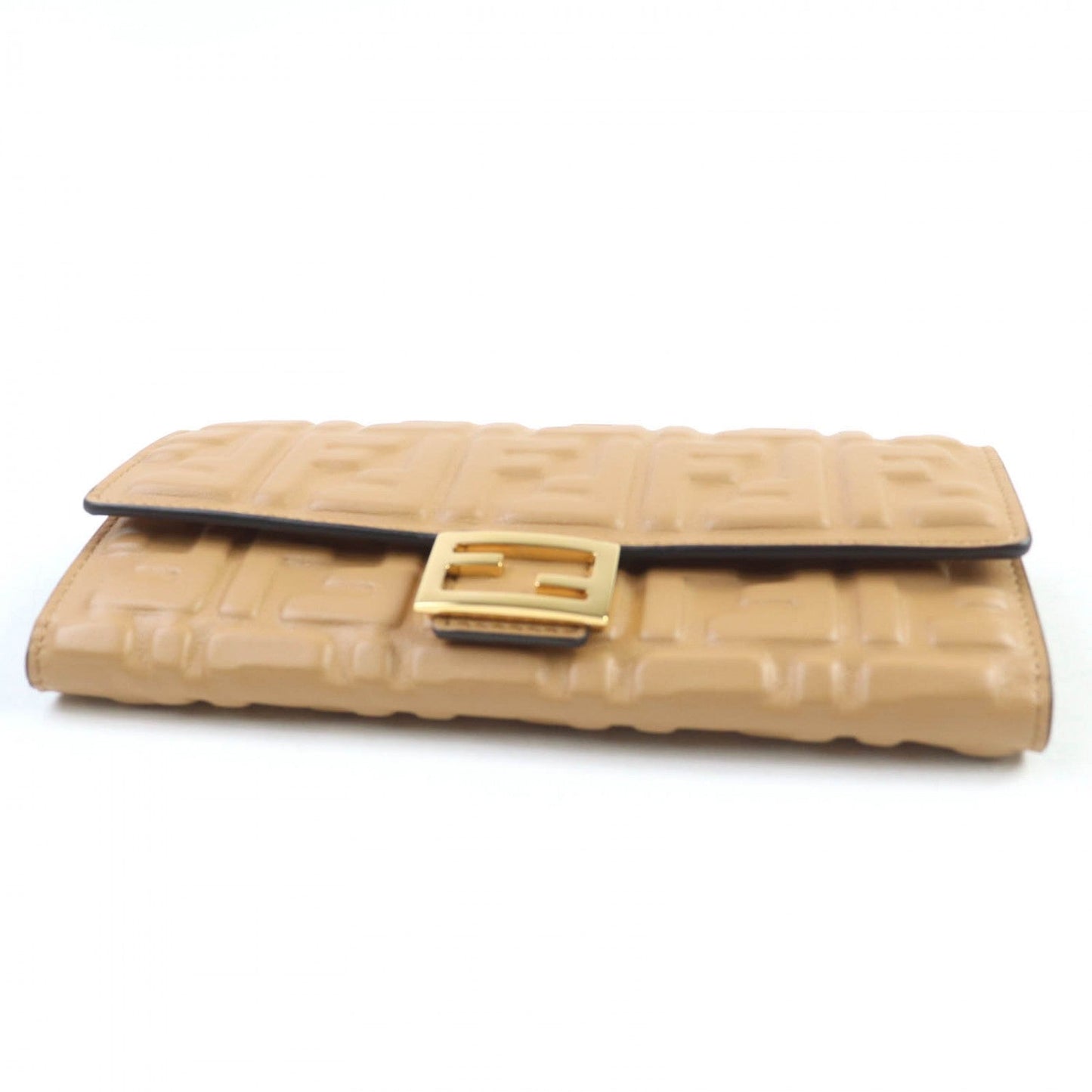 FENDI Long Wallet Purse 8M0251 Nappa leather Brown type