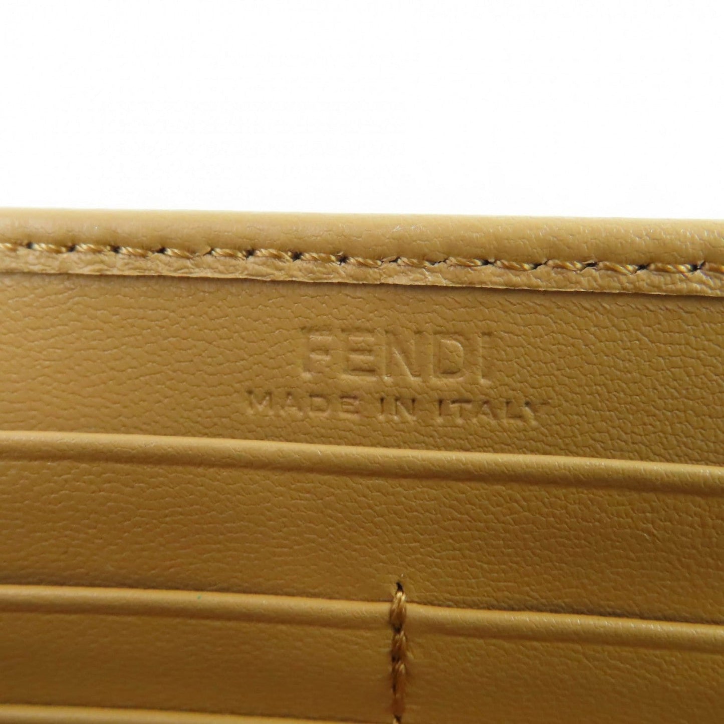 FENDI Long Wallet Purse 8M0251 Nappa leather Brown type