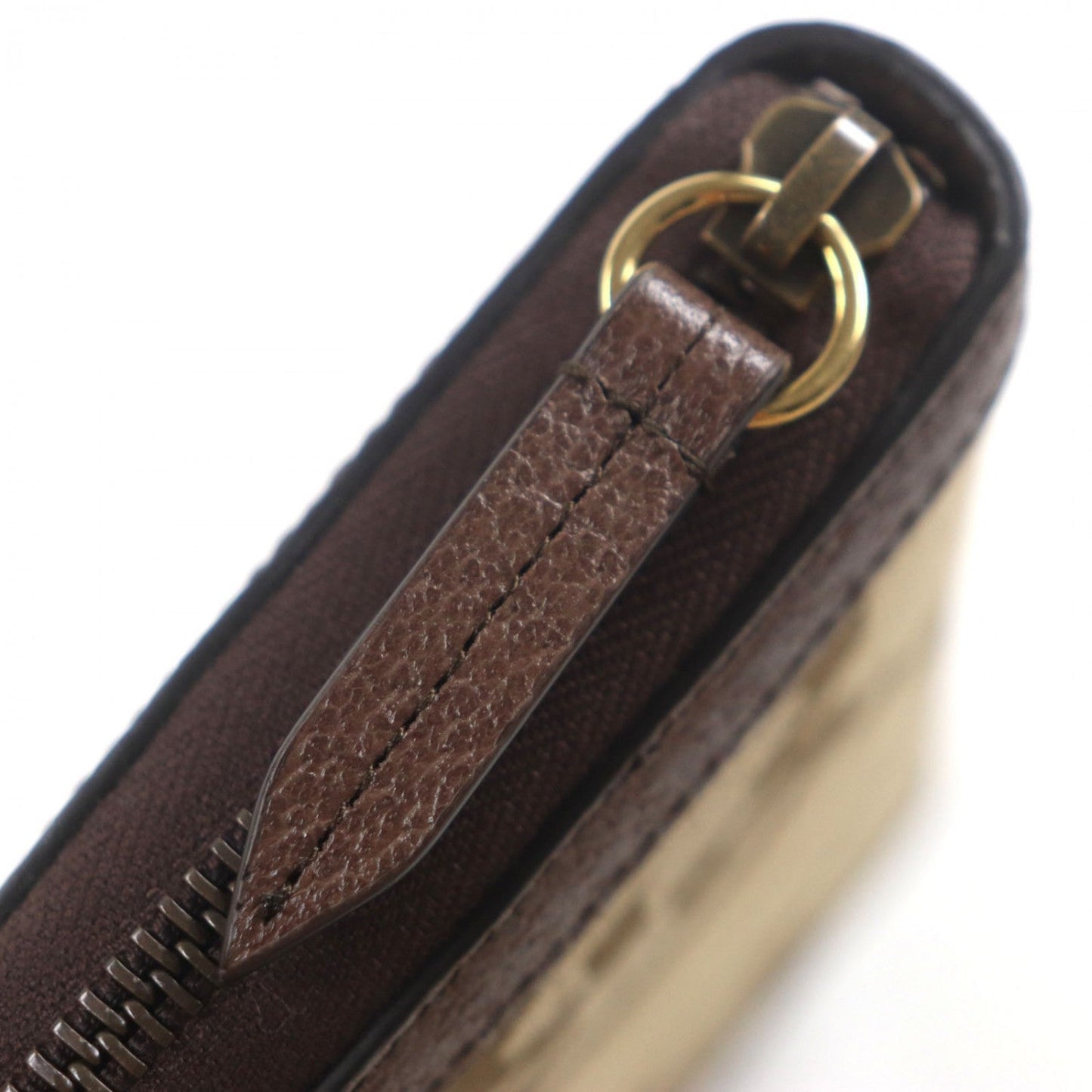 GUCCI Long Wallet Purse 658634 canvas Beige brown Bamboo Jumbo GG