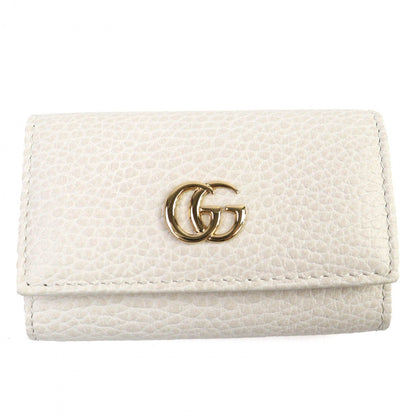 GUCCI Key case Key holder 456118 leather Light beige type