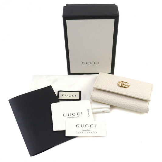 GUCCI Key case Key holder 456118 leather Light beige type