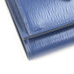 PRADA Tri-fold wallet 1MH021 leather BLUETTE