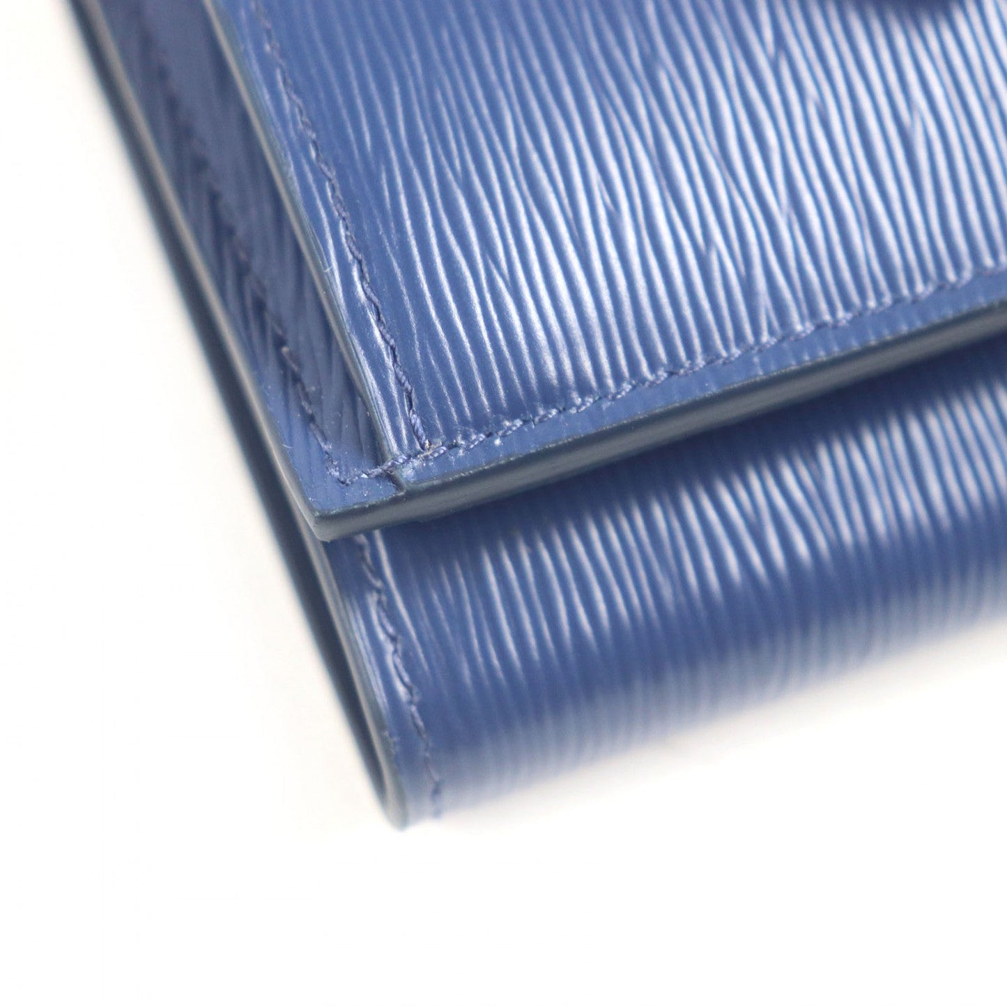 PRADA Tri-fold wallet 1MH021 leather BLUETTE