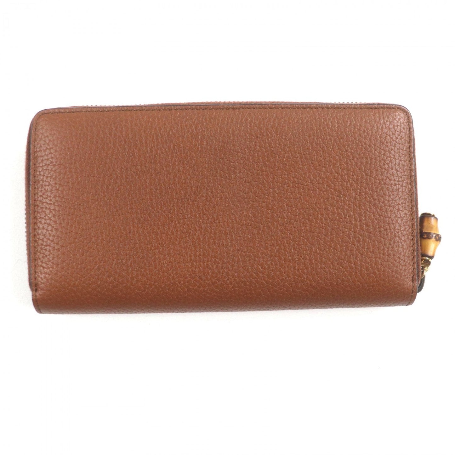 GUCCI Long Wallet Purse 739499 leather Brown Bamboo