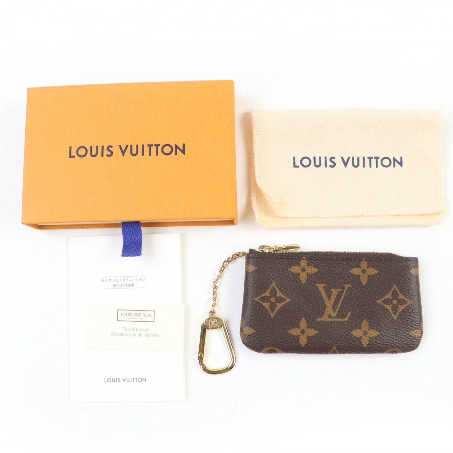 LOUIS VUITTON Coin case M62650 Monogram canvas Brown Card Key case Key holder Pochette Cle