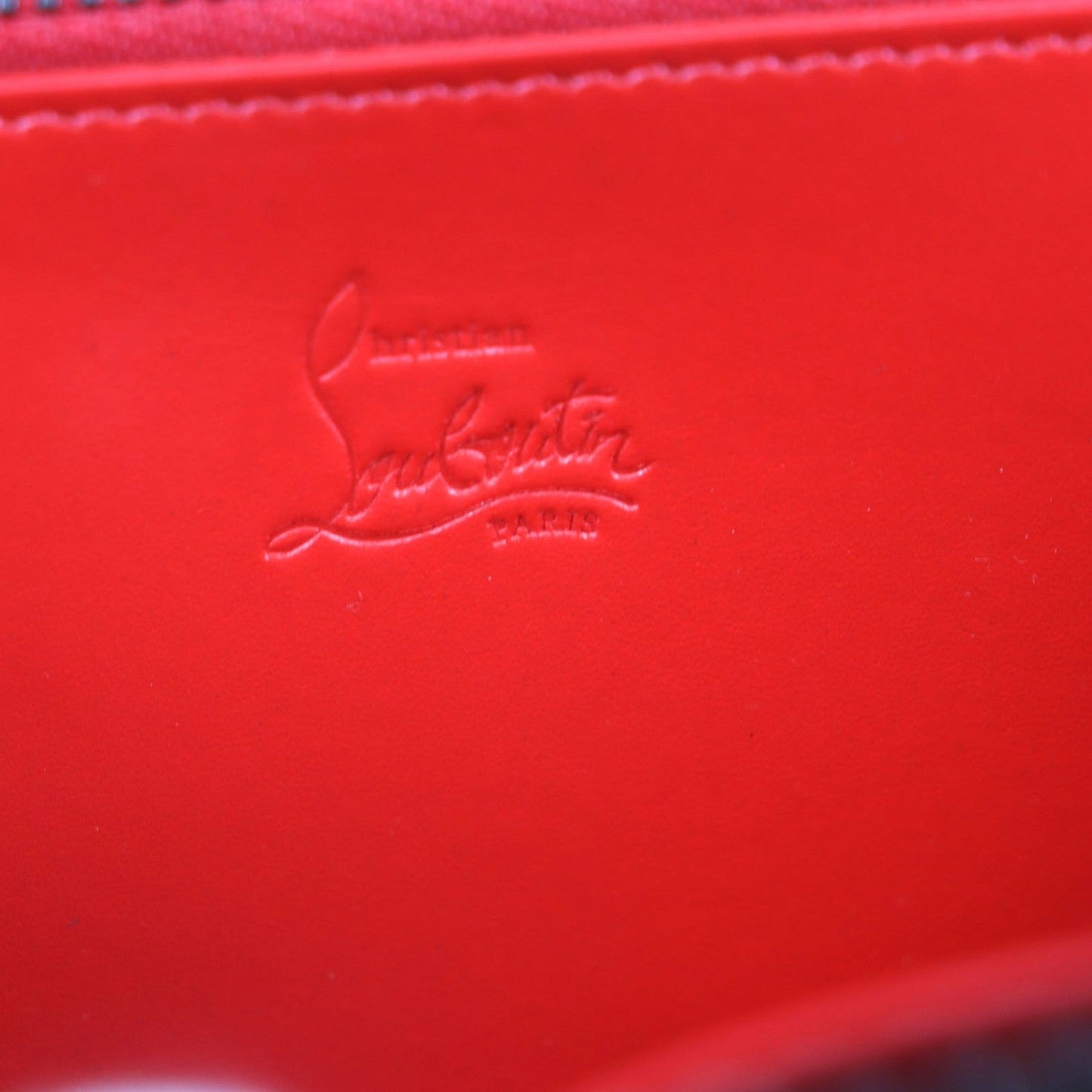 Christian Louboutin Long Wallet Purse 1165044 leather black Panettone