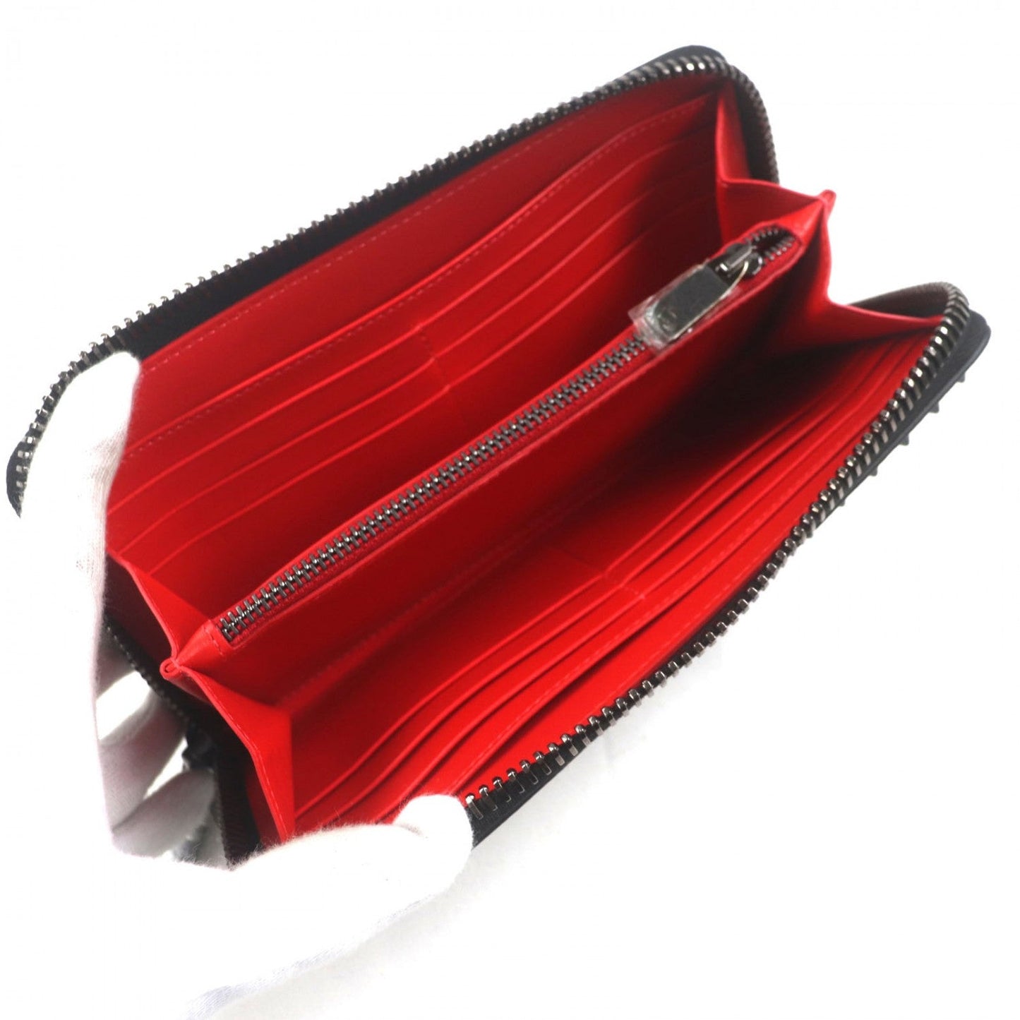 Christian Louboutin Long Wallet Purse 1165044 leather black Panettone